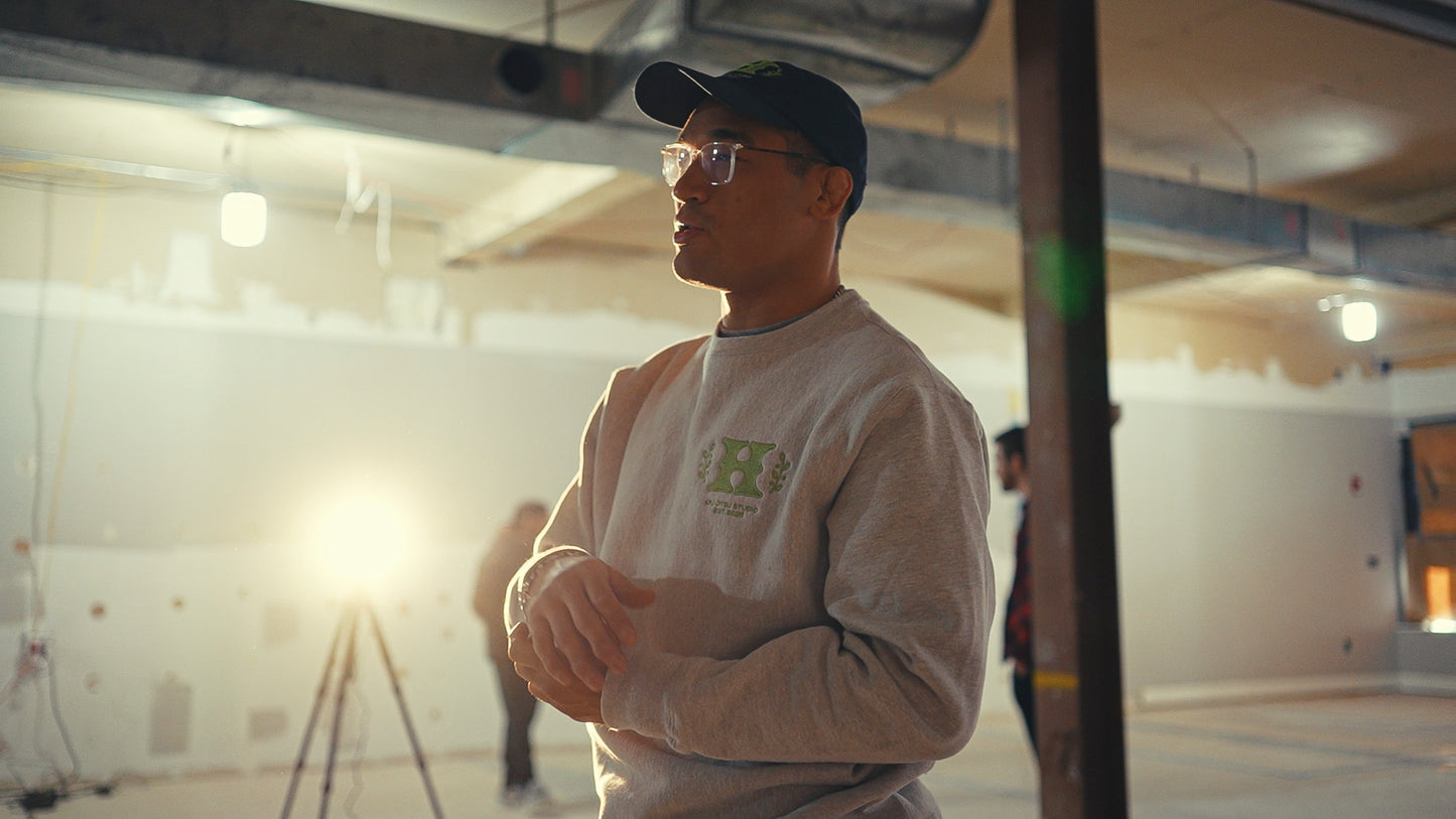 Heritage "H" Crewneck Heather Grey