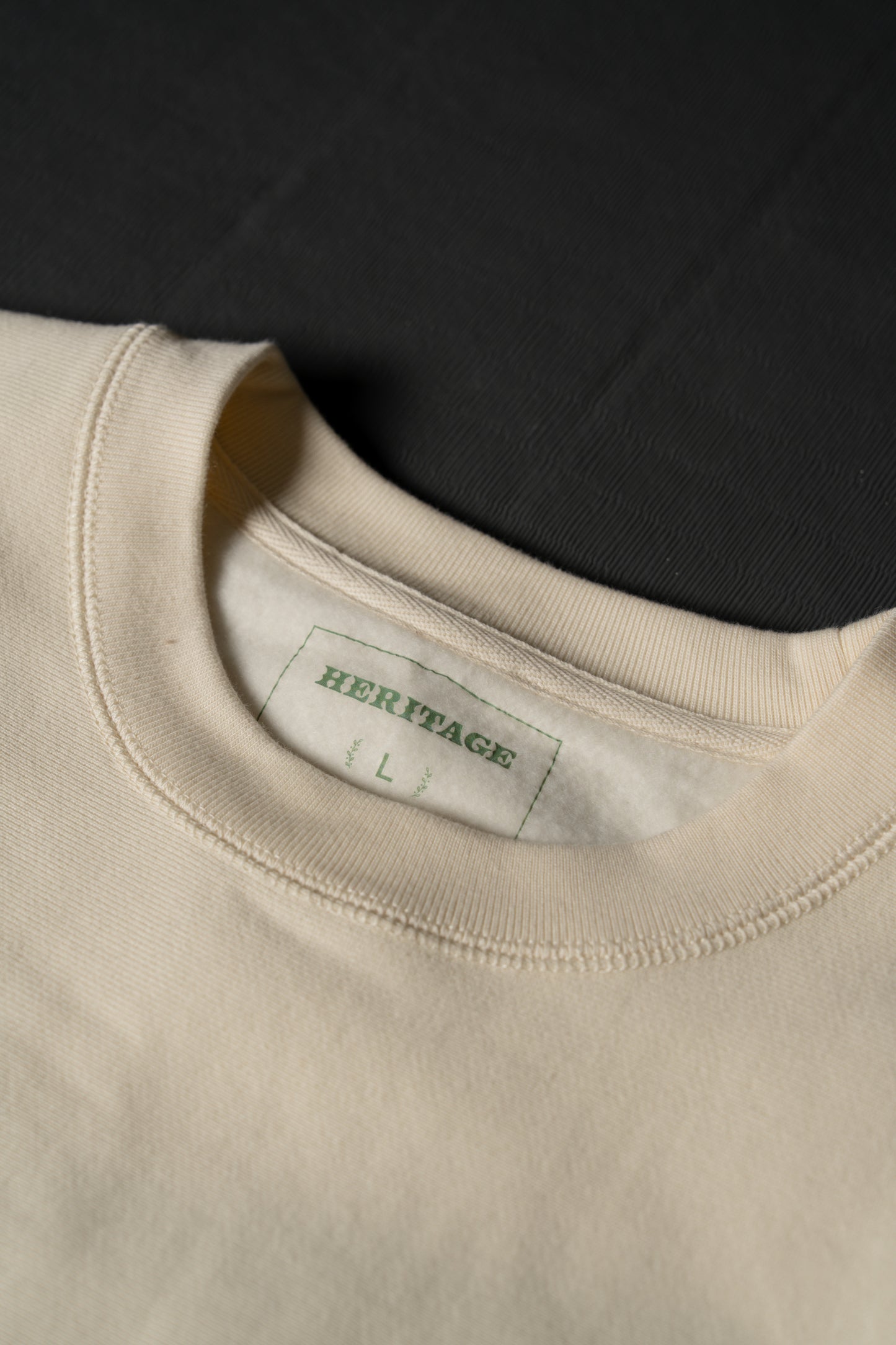 Heritage "H" Crewneck Cremé