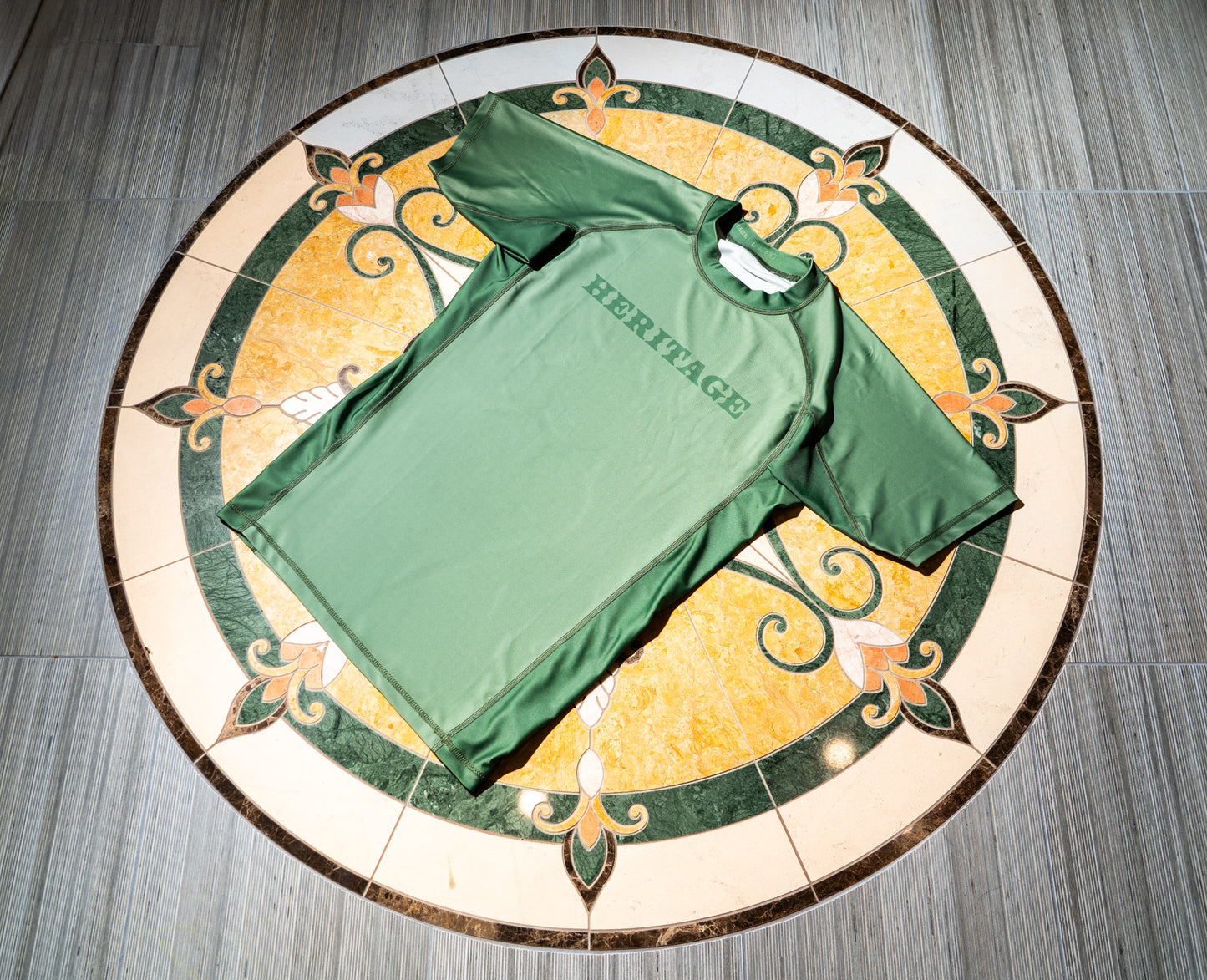 Heritage "Rooted" Rashguard Green S/S