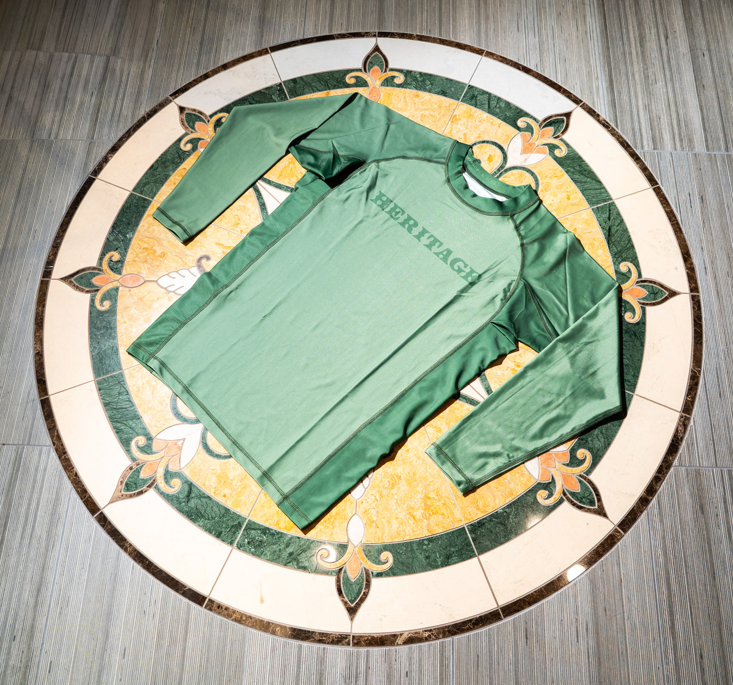Heritage "Rooted" Rashguard Green L/S