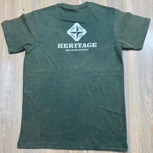 Heritage Stonewashed T Green