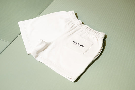 Heritage Sweat Shorts Ivory