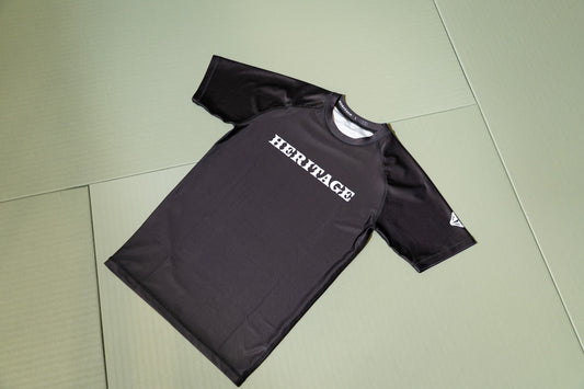 Heritage "Rooted" Rashguard Black S/S