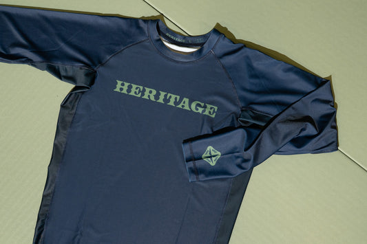 Heritage "Rooted" Rashguard Navy L/S