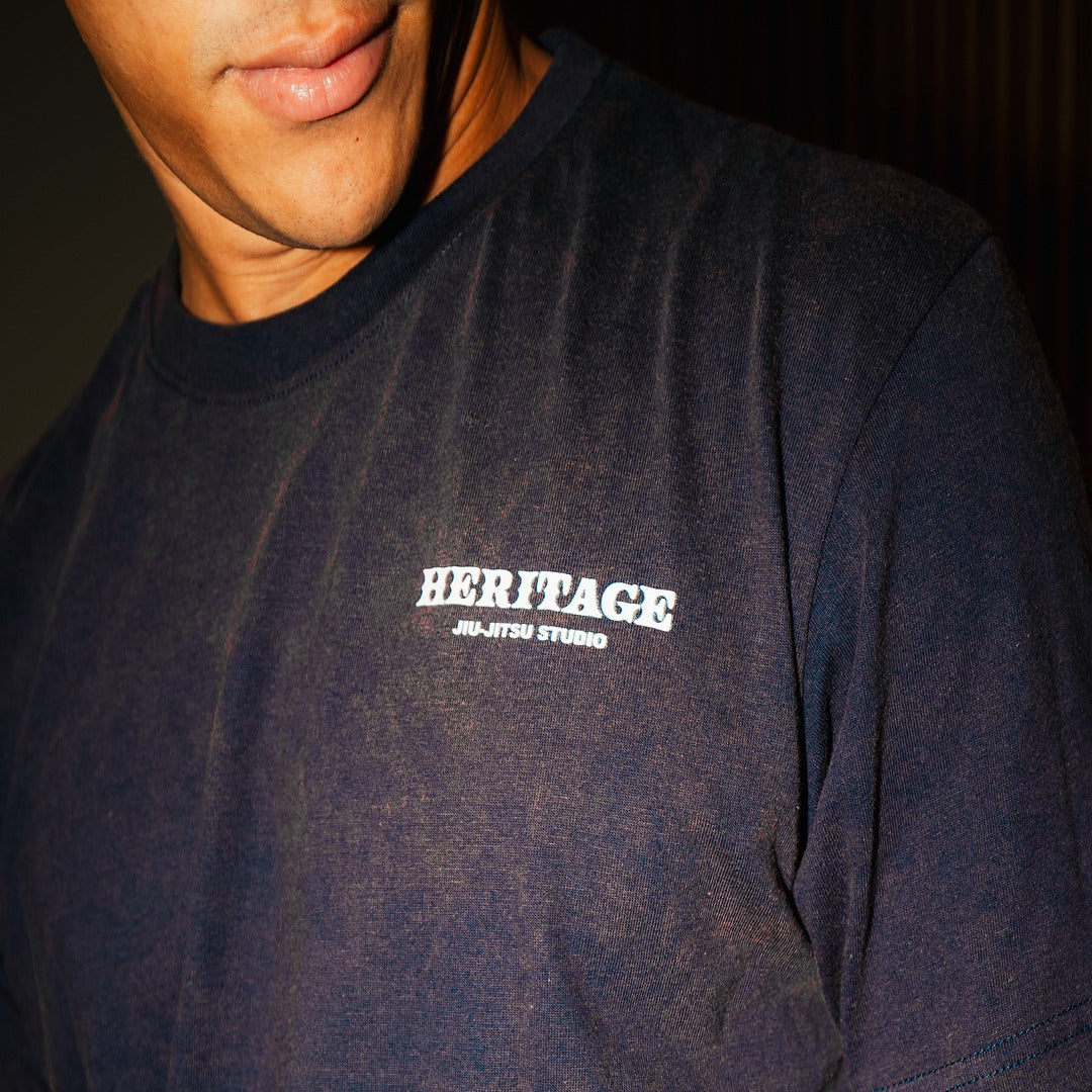 Heritage Stonewashed T Navy