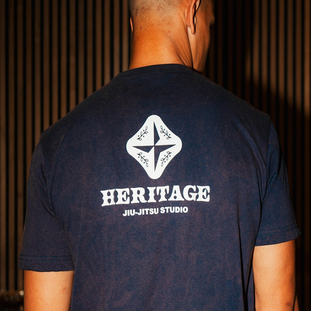 Heritage Stonewashed T Navy