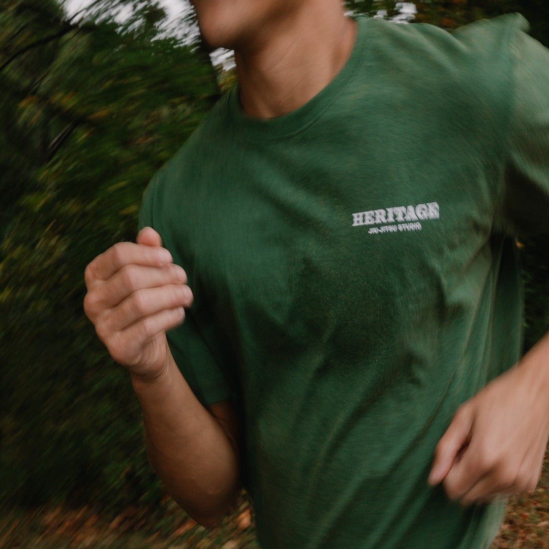 Heritage Stonewashed T Green