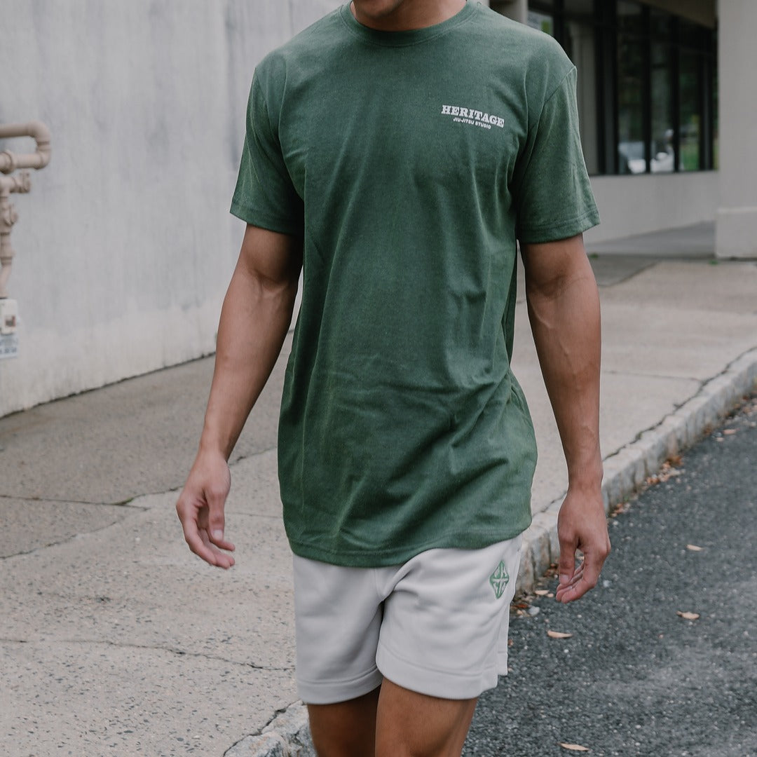 Heritage Stonewashed T Green